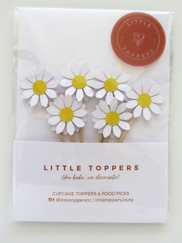 Daisy Food Picks - White - Front View
