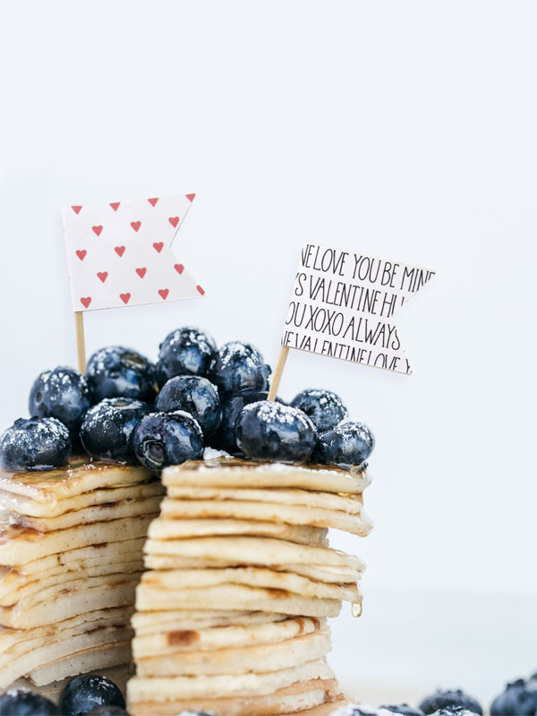 Valentine's Day Food Flags