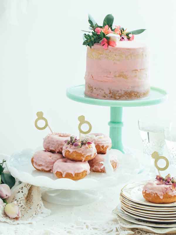 Engagement Cake Toppers | Cupcake toppers in the shape of engagement rings | Little Toppers | New Zealand